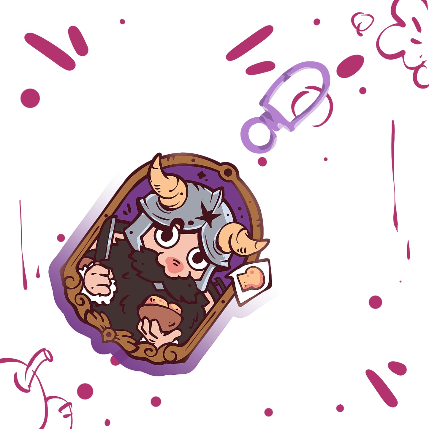 Dungeon Adventurers Acrylic Charms (PRE-ORDER)