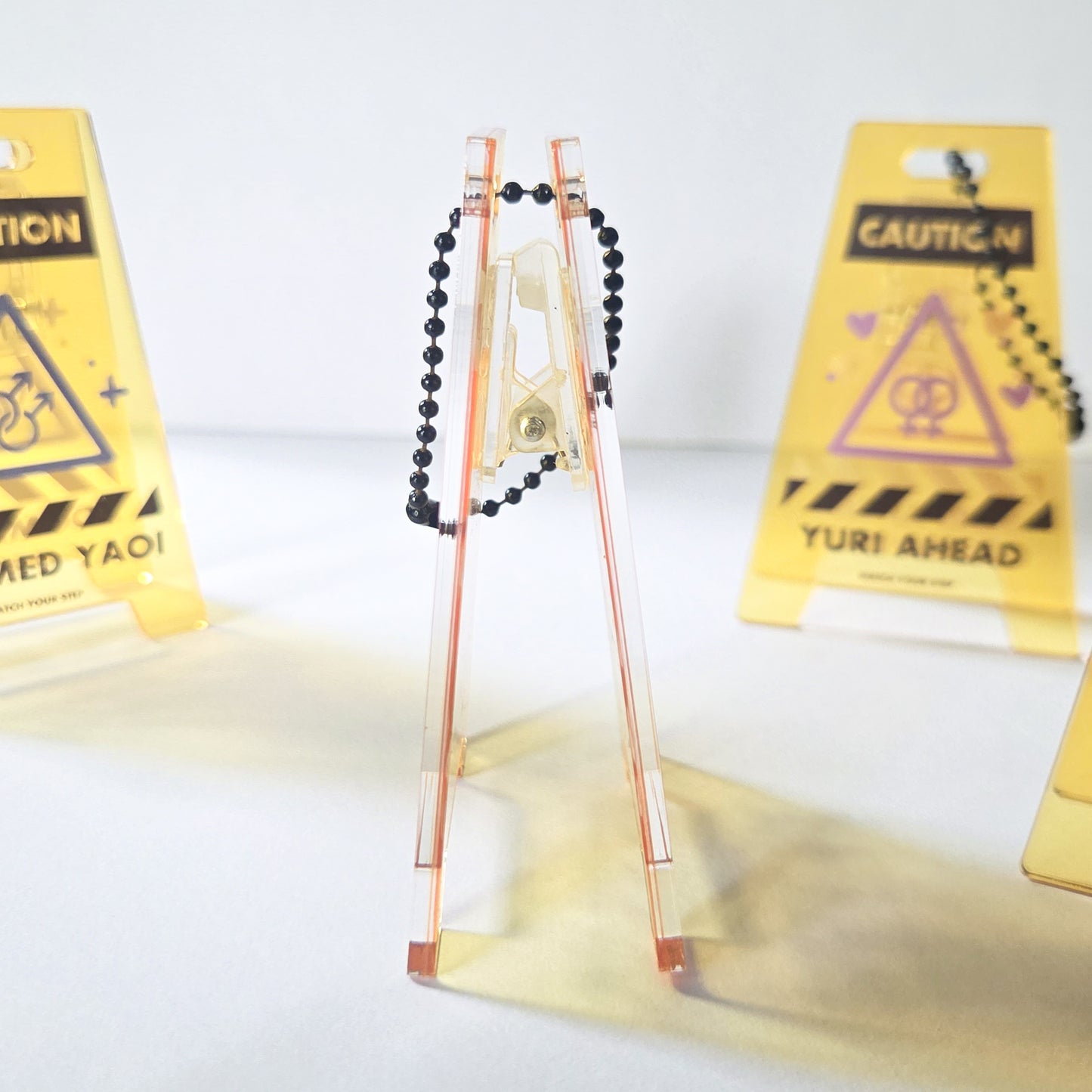 Warning Sign Acrylic Stand/Charm (IN-HAND)