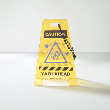 Warning Sign Acrylic Stand/Charm (IN-HAND)