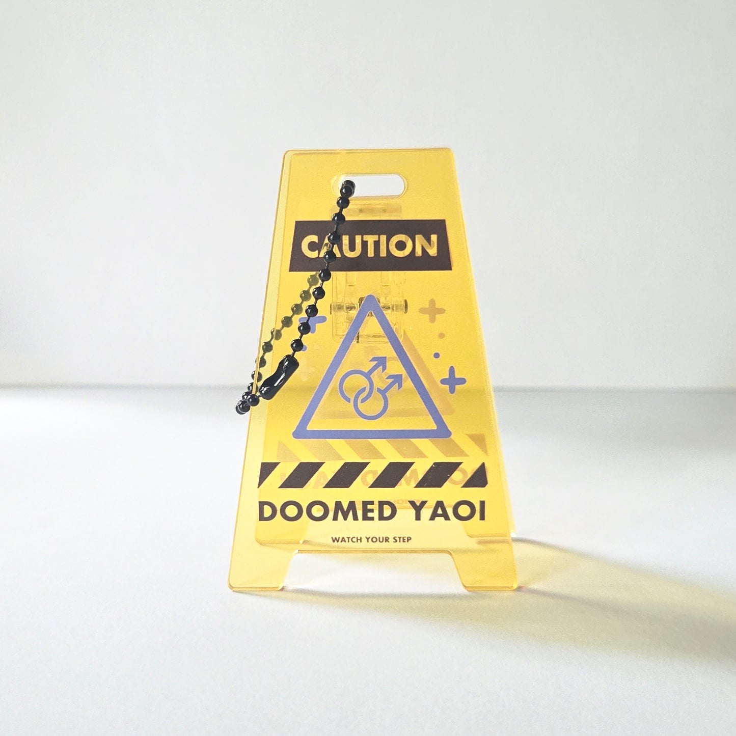 Warning Sign Acrylic Stand/Charm (IN-HAND)
