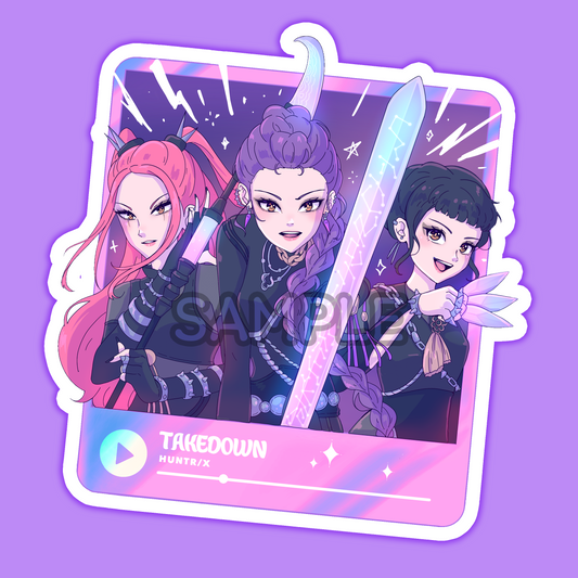 T4K3D0WN Sticker (PRE-ORDER)