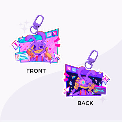 Bunny and Clown Acrylic Charm Set (PRE-ORDER)