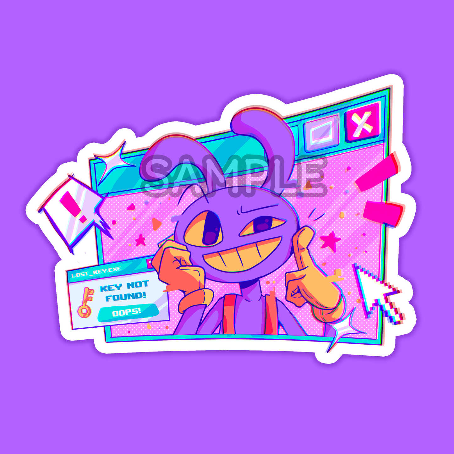 Bunny and Clown Sticker Set (PRE-ORDER)