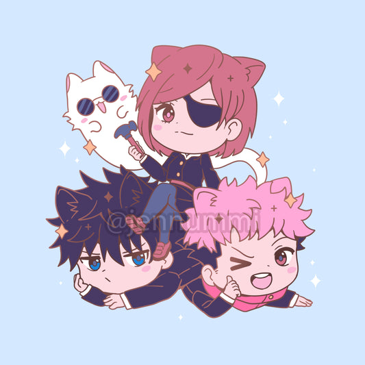 Chaotic Trio Enamel Pin (PRE-ORDER)