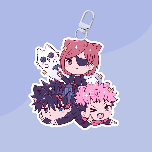 Chaotic Trio Acrylic Charm (PRE-ORDER)