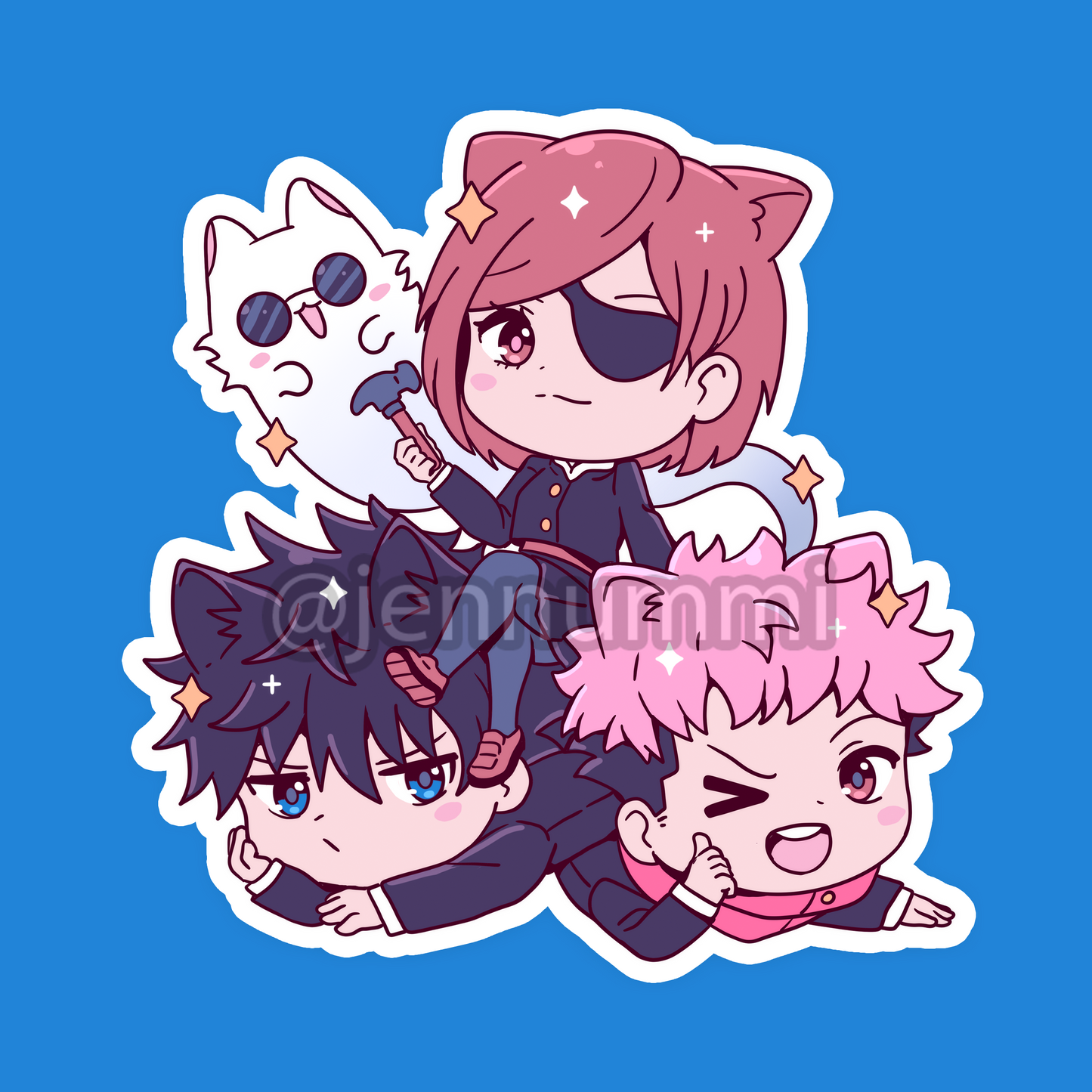 Chaotic Trio Sticker