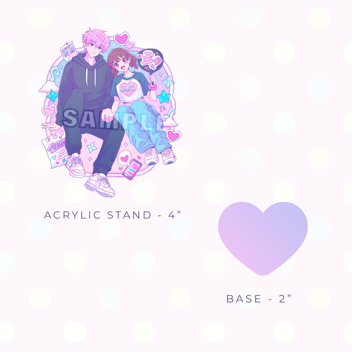 Cleaner Pastel Acrylic Stand (PRE-ORDER)