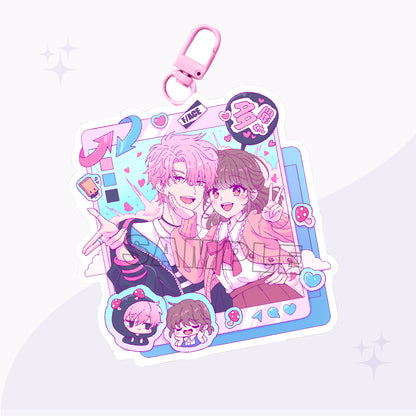 Housekeeper Social Media Acrylic Charm