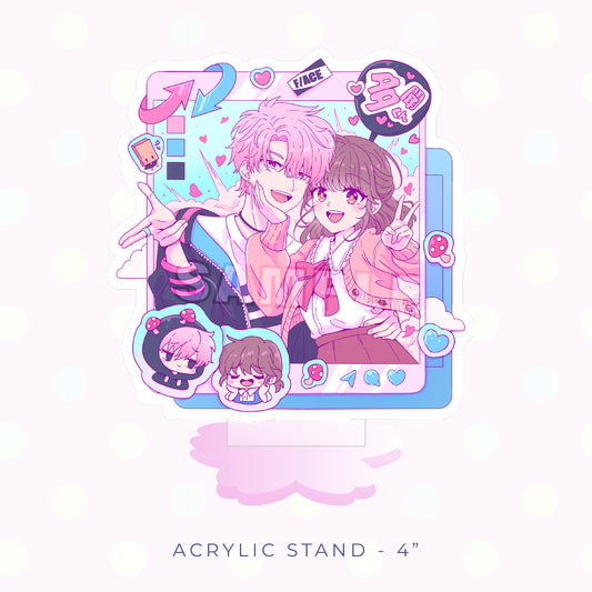 Cleaner Social Media Acrylic Stand (PRE-ORDER)