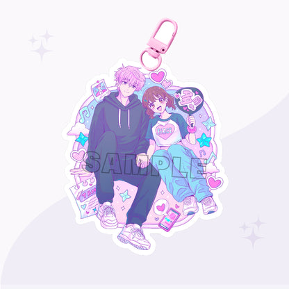 Housekeeper Pastel Acrylic Charm