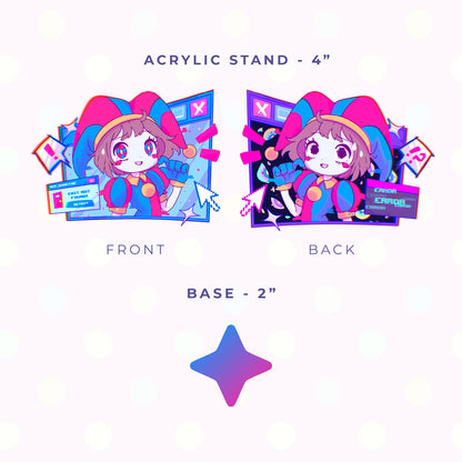 Clown and Bunny Acrylic Stand Set (PRE-ORDER)