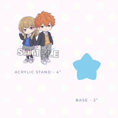 Cold Couple Acrylic Charm and Stand Set (PRE-ORDER)