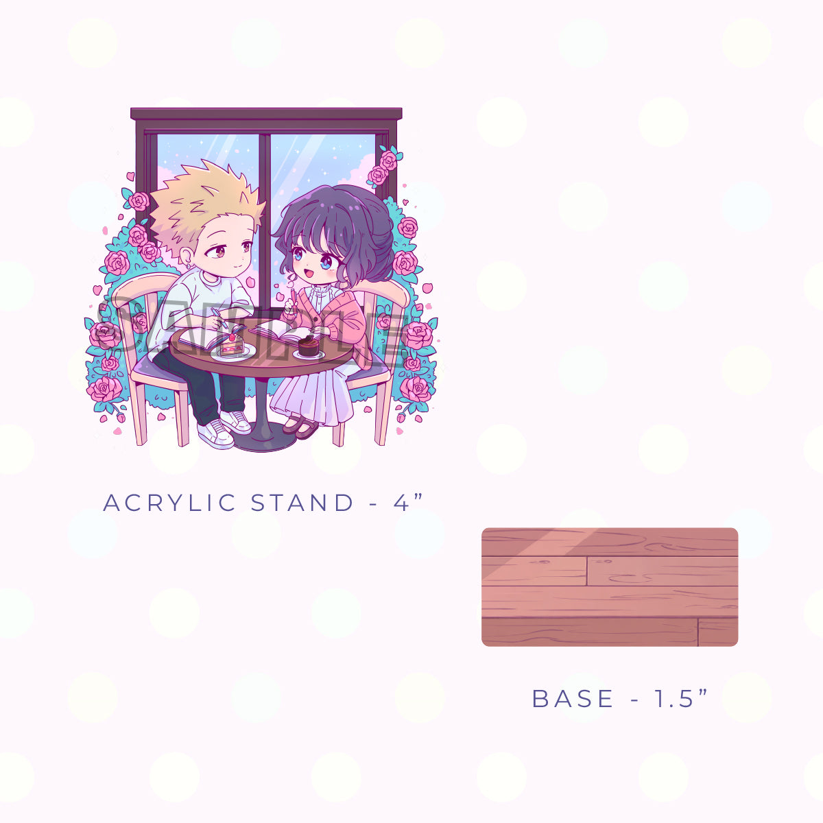 Flower Cafe Acrylic Stand (IN-HAND)