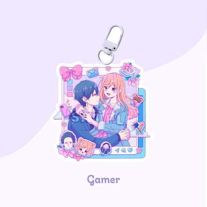 Social Media Romance Acrylic Charms (PRE-ORDER)