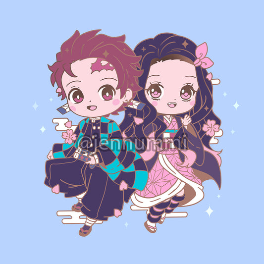 Hunter Siblings Enamel Pin (PRE-ORDER)