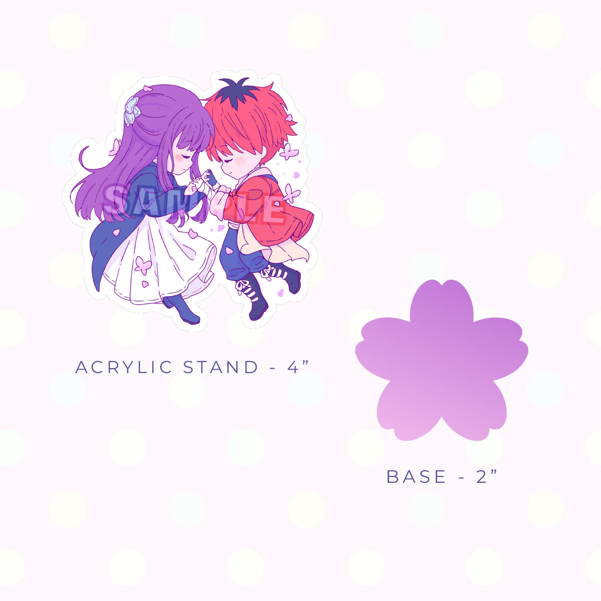 Mage and Warrior Butterflies Acrylic Stand (PRE-ORDER)