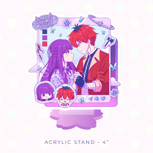 Purple Mage Social Media Acrylic Stand (PRE-ORDER)