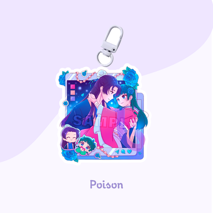 Social Media Romance Acrylic Charms (PRE-ORDER)