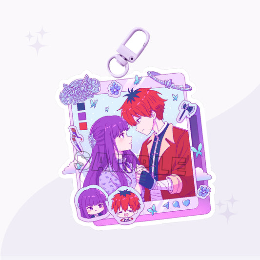 Mage and Warrior Social Media Acrylic Charm