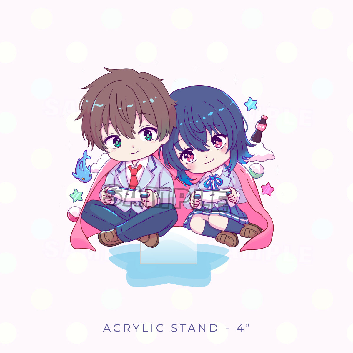 Shark Couple Acrylic Stand (PRE-ORDER)