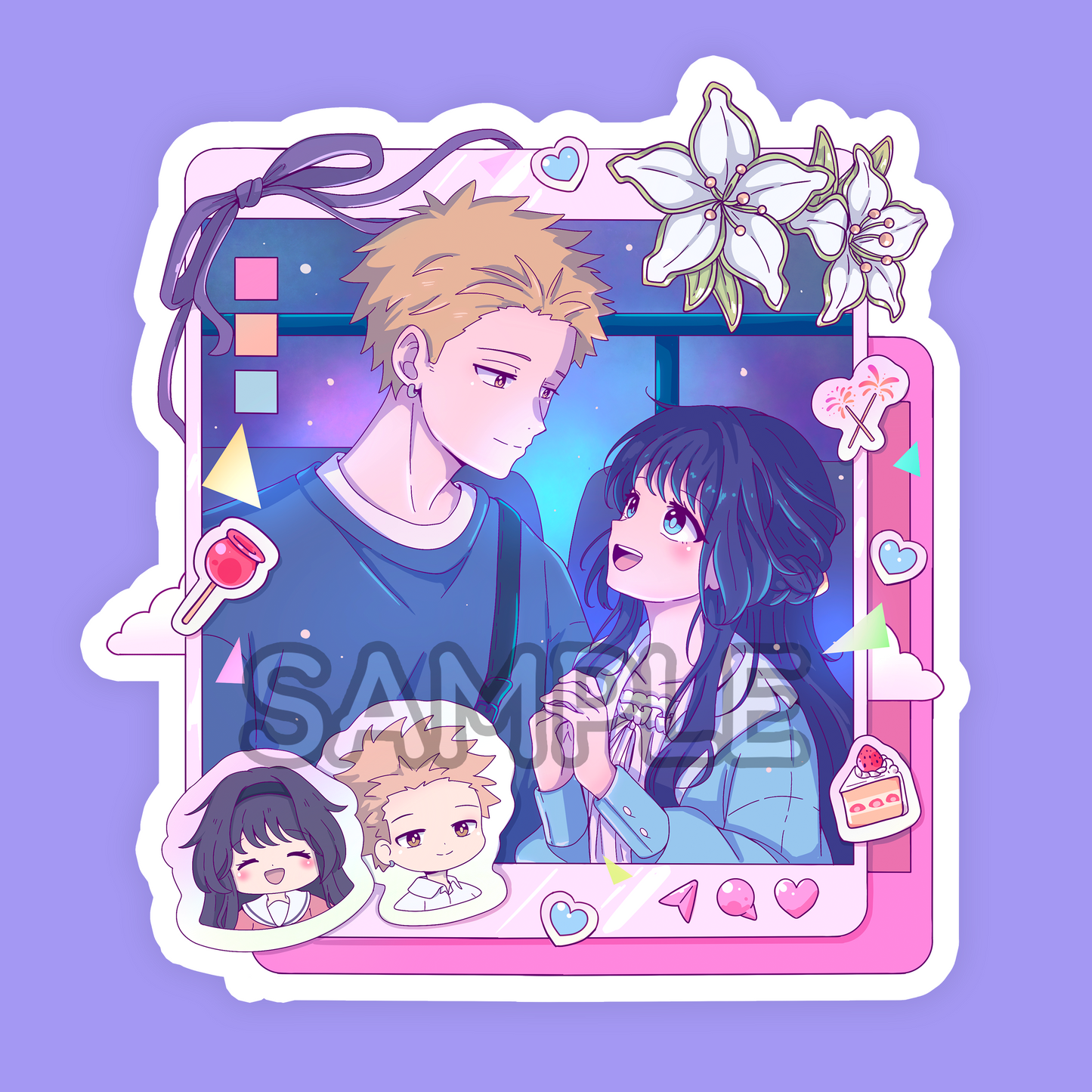 Social Media Flower Sticker (PRE-ORDER)