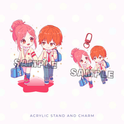 Short Tall Acrylic Charm and Stand Set (PRE-ORDER)