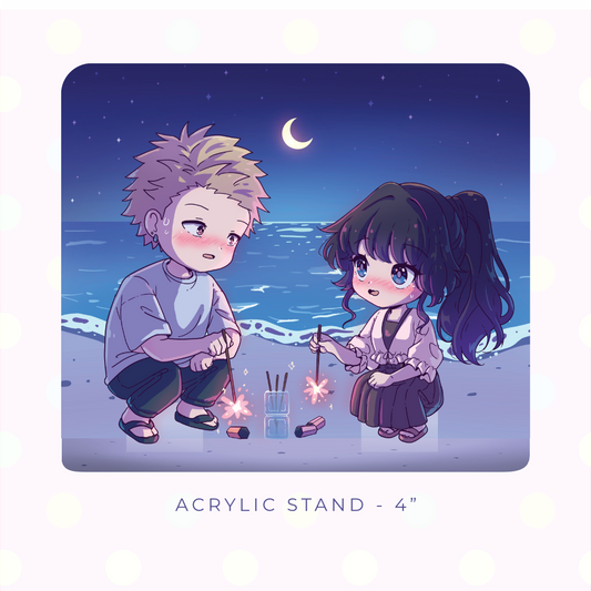 Flower Beach Scene Acrylic Stand (PRE-ORDER)