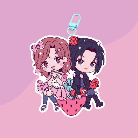 Strawberry Friends Acrylic Charm (PRE-ORDER)