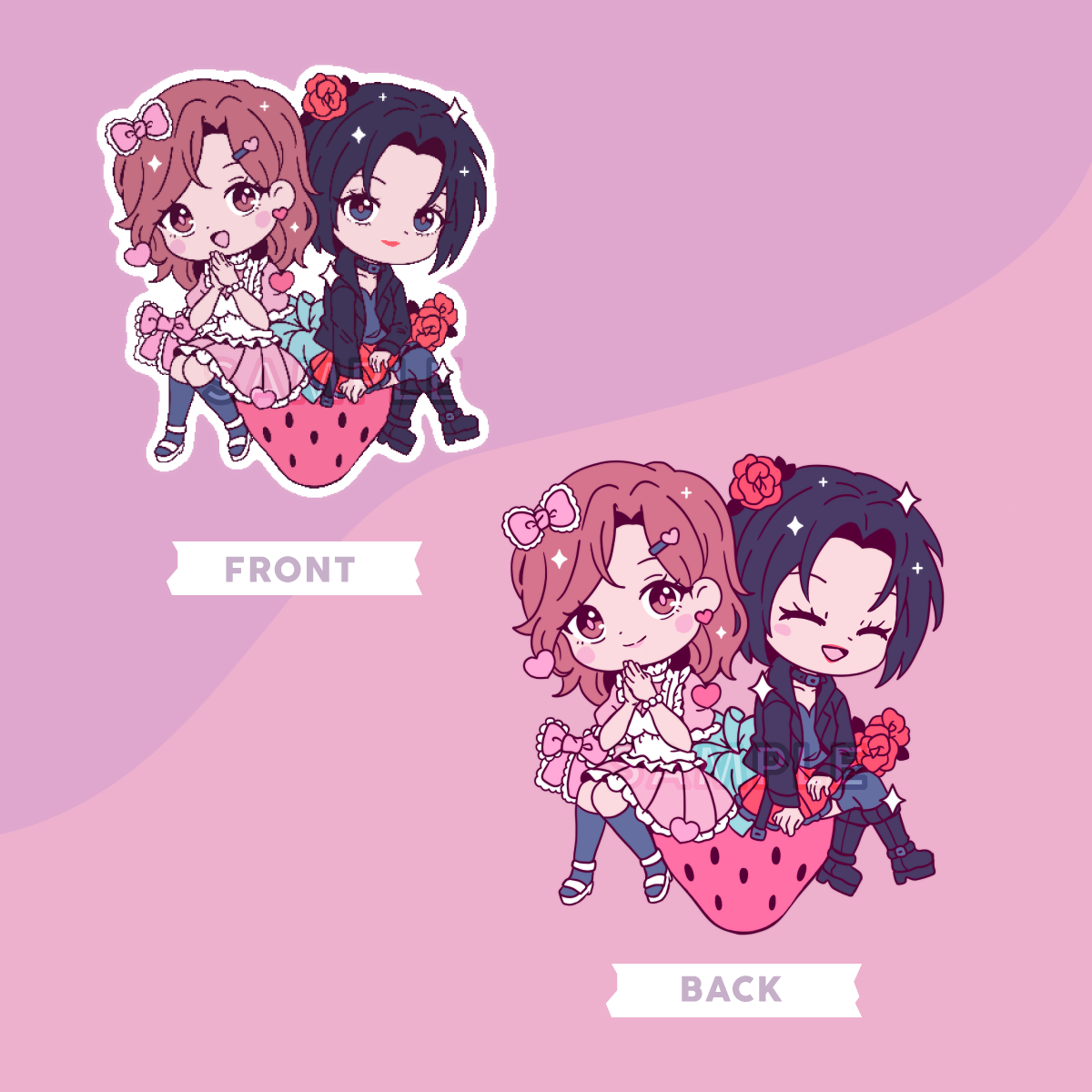 Strawberry Friends Acrylic Charm (PRE-ORDER)