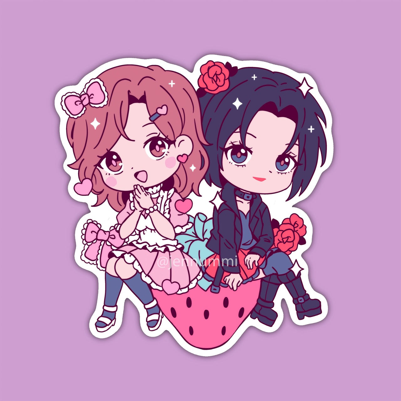 Strawberry Friends Sticker