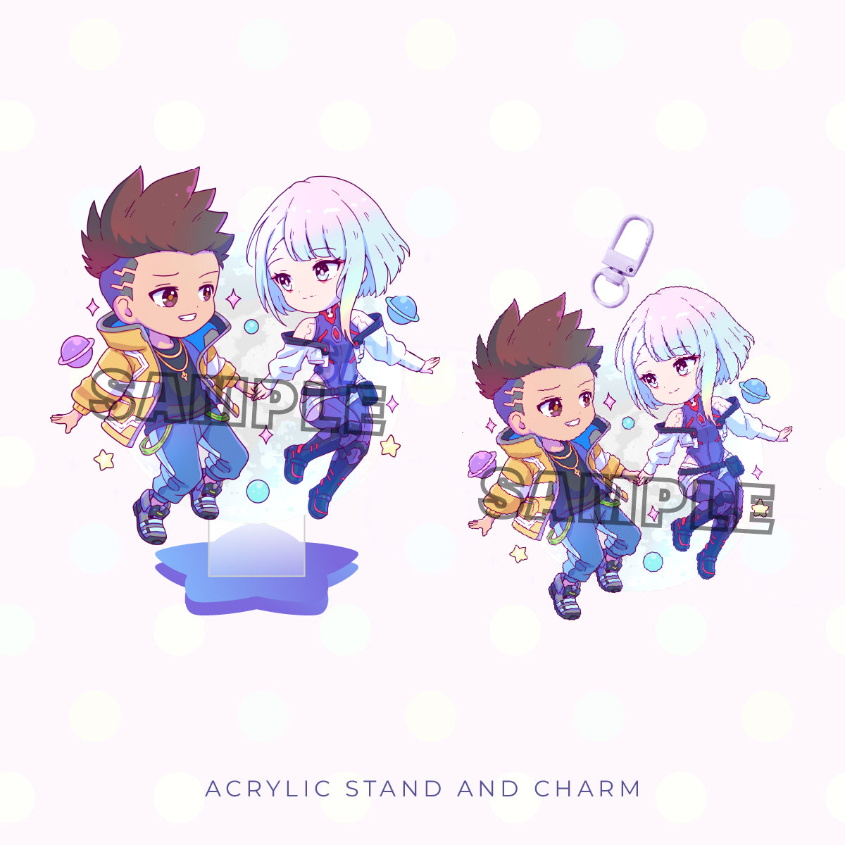 Tech Couple Acrylic Charm and Stand Set (PRE-ORDER)