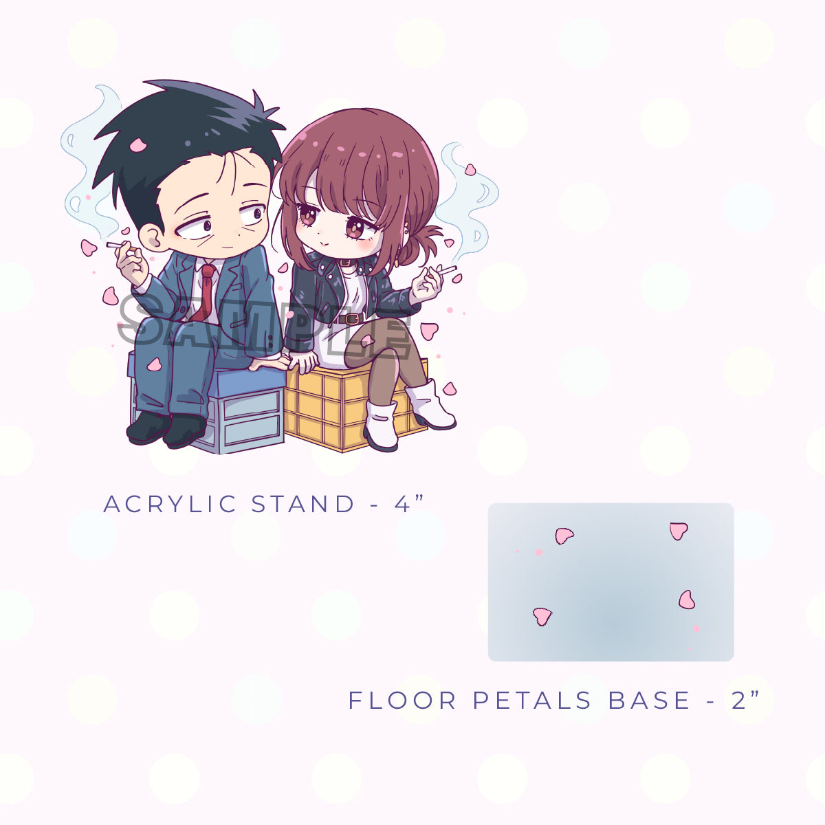 Vapor Couple Acrylic Charm and Stand Set (PRE-ORDER)