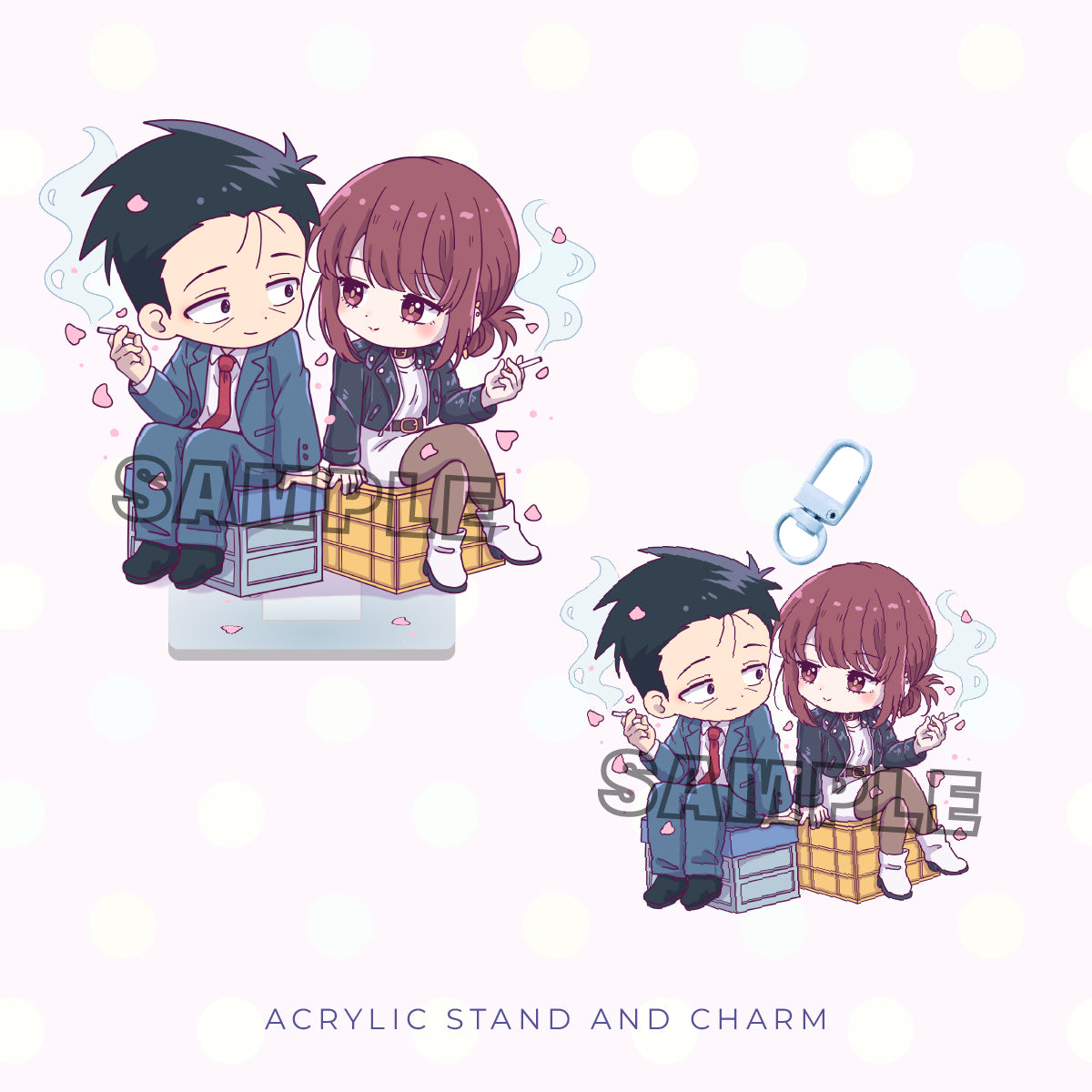 Vapor Couple Acrylic Charm and Stand Set (PRE-ORDER)