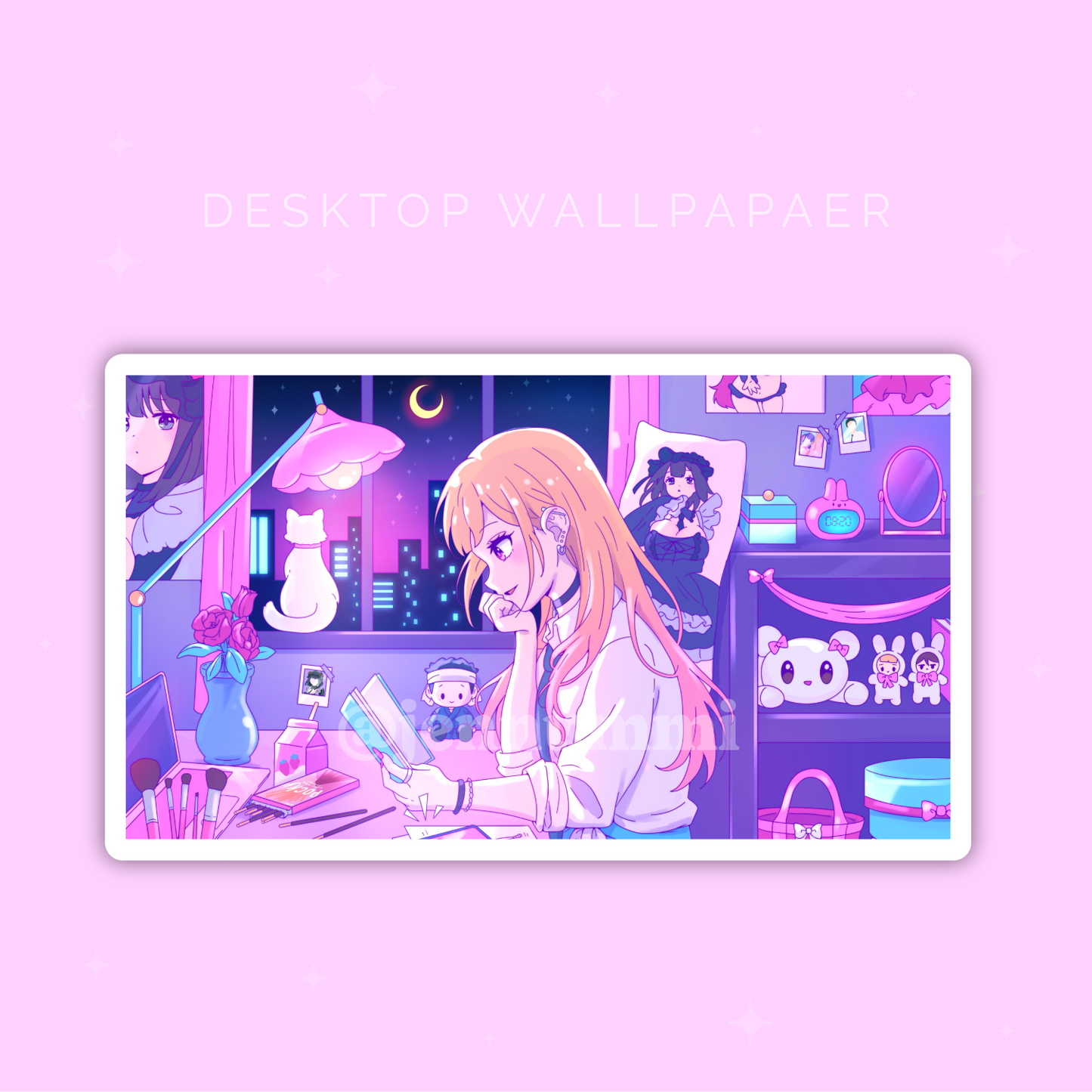 Cosplayer LoFi Wallpaper (Desktop & Phone)