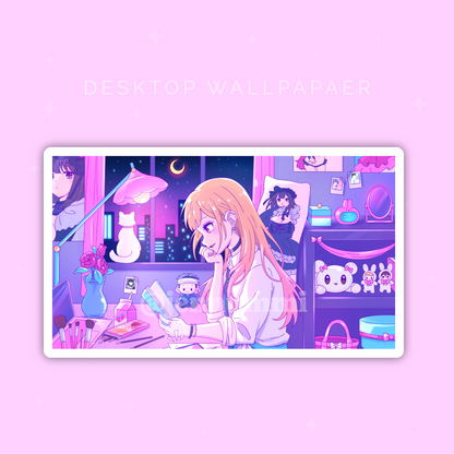 Cosplayer LoFi Wallpaper (Desktop & Phone)