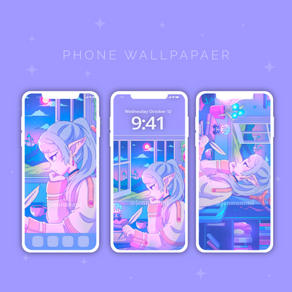 Mage LoFi Wallpaper (Desktop & Phone)